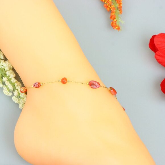 "Handmade Anklet – A Stylish Choice for Women, Thoughtful Gift Idea, EVCH1262 - Picture 5 of 9